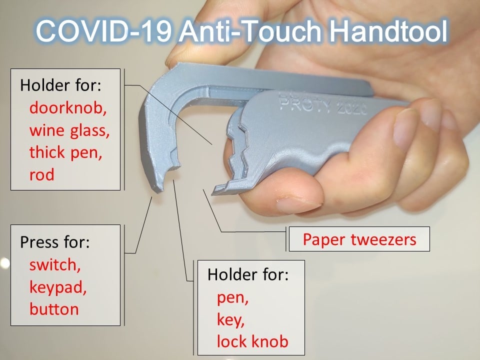 Multifunktionelt COVID-19 Ingen-Touch Værktøj