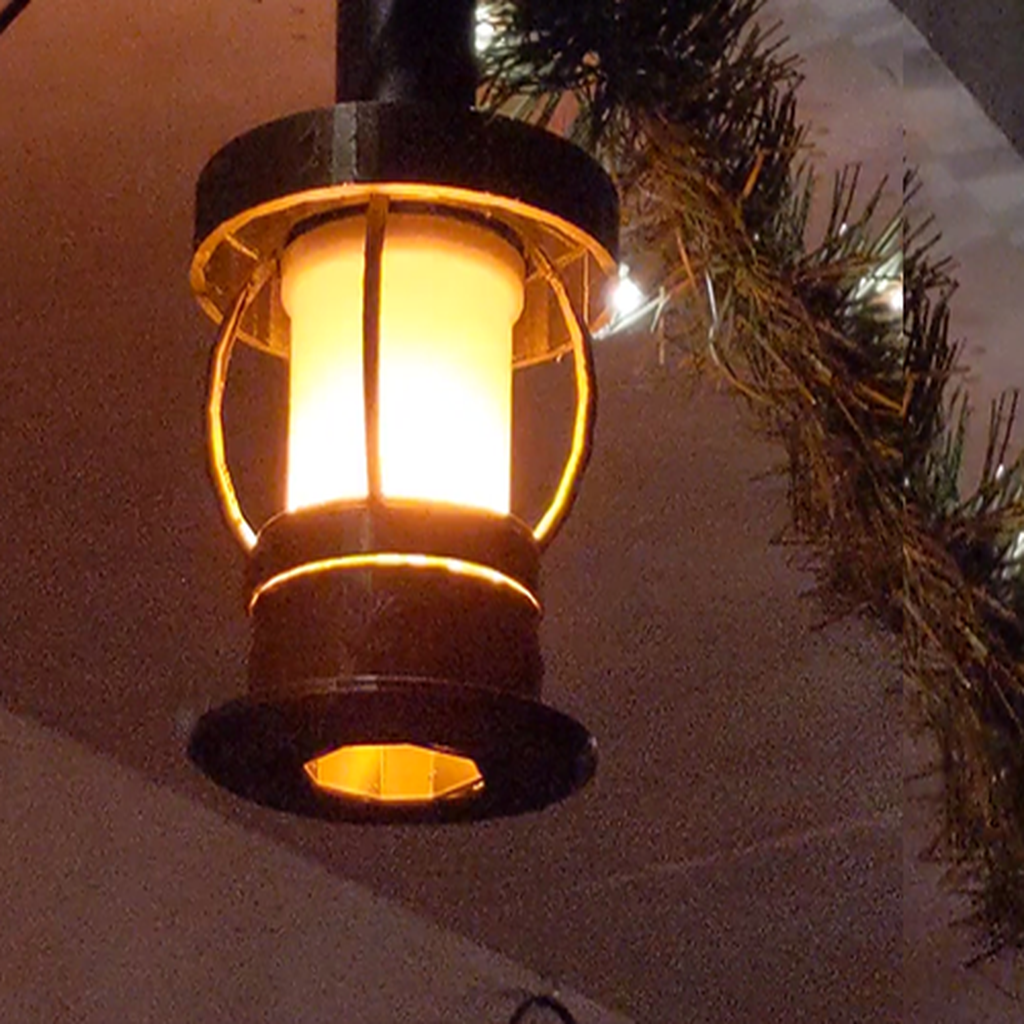 Jule LED Flamme Pære Lanterne til Udendørs Dekoration