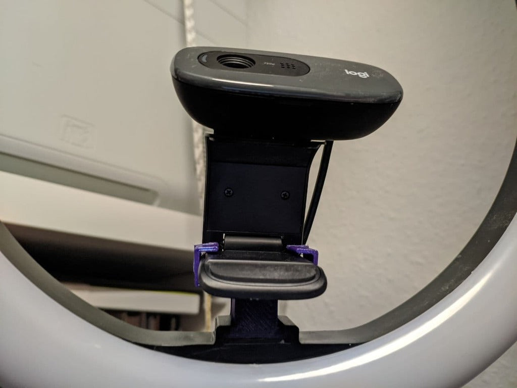 C270 ringlys og stativ monteringsadapter til Logitech webcam