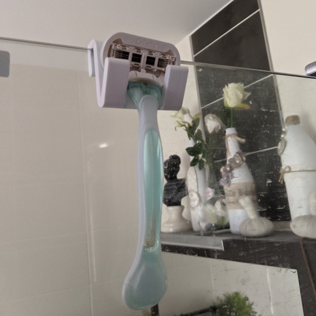 Vægmonteret kvindelig barberbladholder til brusebad