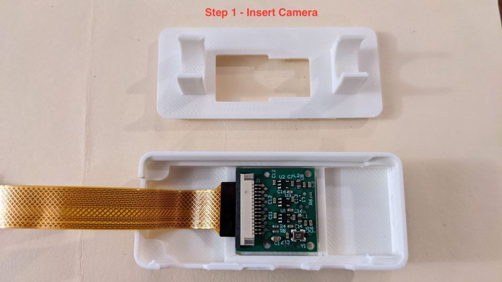 Raspberry Pi Zero 2 W Kamerataske med Heatsink - OctoPi Klar
