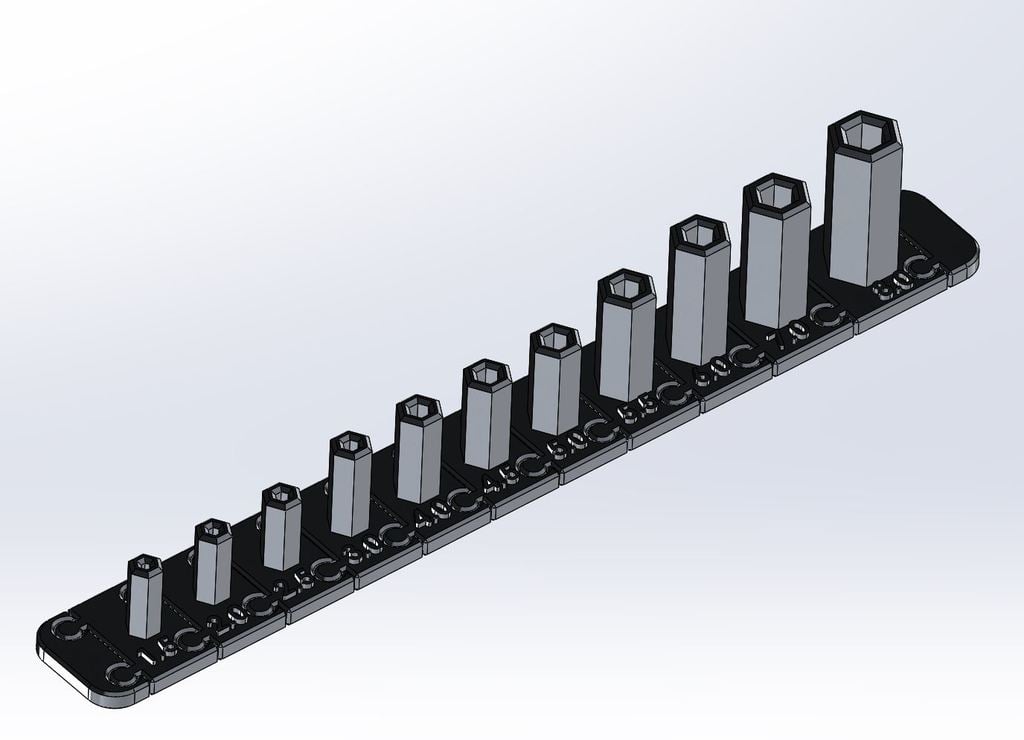 Hexagon Håndtag "Snap-Lås" Allen Nøglesæt med Modulære Holdere 1,3mm til 10,0mm