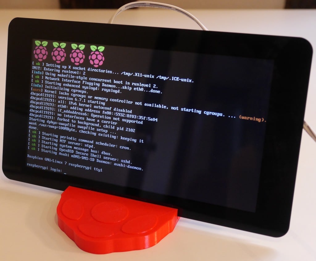 Raspberry Pi Touchscreen Display Stand til 3D-printer